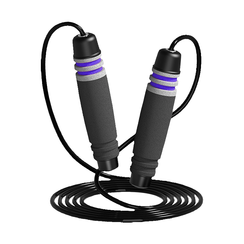 طناب پرش دسته اسفنجی دسته اسفنجی TS-3 تک رنگ/7 شیار درام برای بزرگسالان